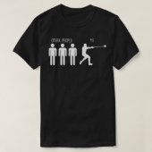 Anderen terwijl ik Kogelwerpen doe Atletiek T-shirt (Design voorkant)