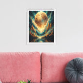 Anderewereldse Harmonie Canvas Afdruk (Insitu (Woonkamer))