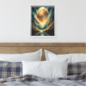 Anderewereldse Harmonie Canvas Afdruk (Insitu (Slaapkamer))