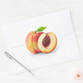 Anderhalf nectarine perzik ronde sticker (Envelop)