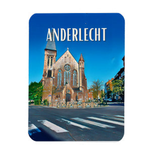 Anderlecht België Photo Vintage Magneet