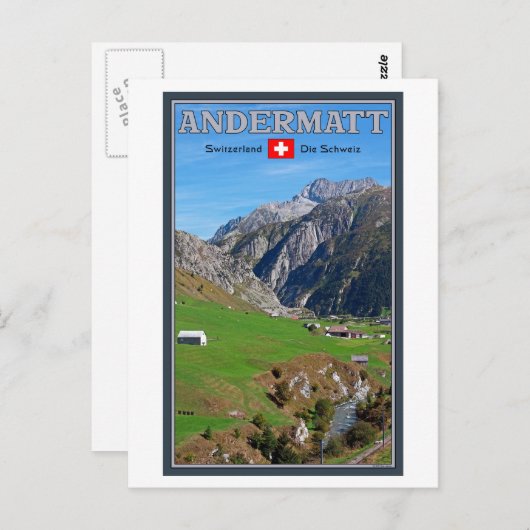 Andermatt Briefkaart (Voorkant / Achterkant)