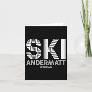 Andermatt Ski Resort Zwitserse Alpen Skiën Zwitser Kaart