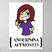 Andernina goedgekeurd poster (Voorkant)