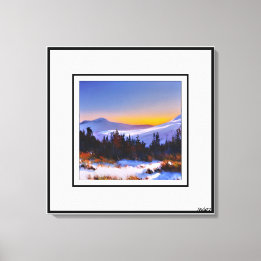 Anders Artist* Sunrise in het Colorado-gebergte* Canvas Afdruk