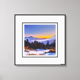 Anders Artist* Sunrise in het Colorado-gebergte* Canvas Afdruk