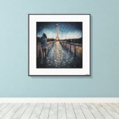 Anders Artistry* A walk in Paris Canvas Print (Insitu (Houten vloer))
