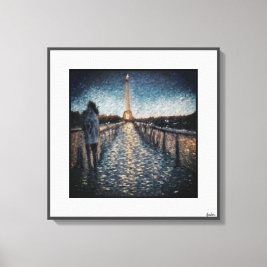 Anders Artistry* A walk in Paris Canvas Print (Voorkant)