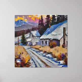 Anders Artistry - De boerderij op de weg Canvas Afdruk