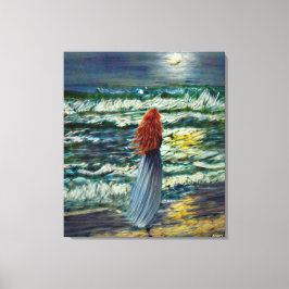 Anders Artistry* die in het moonlight zwerft* Canvas Afdruk