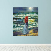 Anders Artistry* die in het moonlight zwerft* Canvas Afdruk (Insitu (Houten vloer))