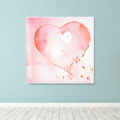 Anders Artistry "Floating Hearts" Canvas Afdruk (Insitu (Houten vloer))