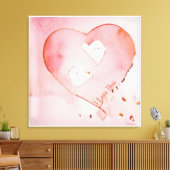 Anders Artistry "Floating Hearts" Canvas Afdruk (Insitu (Woonkamer))