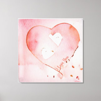 Anders Artistry "Floating Hearts" Canvas Afdruk