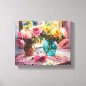 Anders Artistry.Flowers in het ochtendlicht Canvas Afdruk (Voorkant)