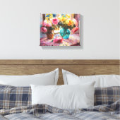 Anders Artistry.Flowers in het ochtendlicht Canvas Afdruk (Insitu (Slaapkamer))
