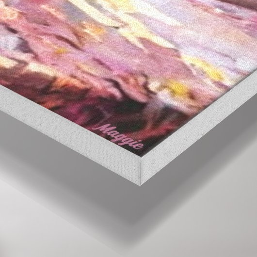 Anders Artistry.Flowers in het ochtendlicht Canvas Afdruk (Hoek(Onderkant))