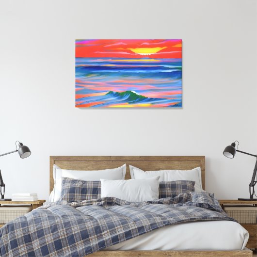 Anders Artistry* Italain Sunset 2* Canvas Afdruk (Insitu (Slaapkamer))