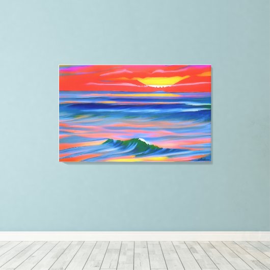 Anders Artistry* Italain Sunset 2* Canvas Afdruk (Insitu (Houten vloer))