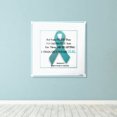 Anders Artistry* MG* I Draag Blauwgroen* Canvas Afdruk (Insitu (Houten vloer))