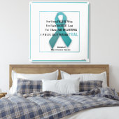 Anders Artistry* MG* I Draag Blauwgroen* Canvas Afdruk (Insitu (Slaapkamer))