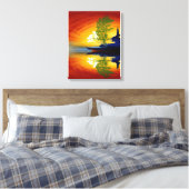 Anders Artistry* Mirrored Sun* Canvas Afdruk (Insitu (Slaapkamer))