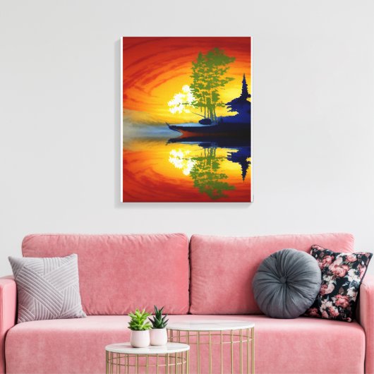 Anders Artistry* Mirrored Sun* Canvas Afdruk (Insitu (Woonkamer))
