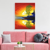 Anders Artistry* Mirrored Sun* Canvas Afdruk (Insitu (Woonkamer))