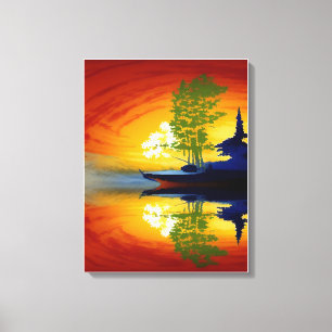 Anders Artistry* Mirrored Sun* Canvas Afdruk