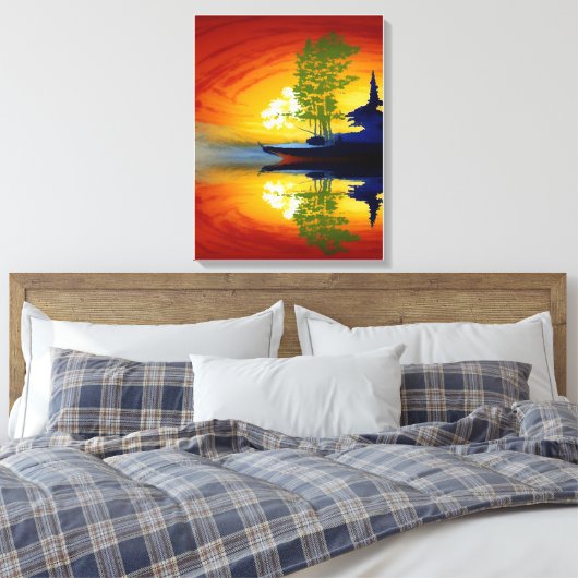 Anders Artistry* Mirrored Sun* Canvas Afdruk (Insitu (Slaapkamer))
