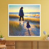 Anders Artistry* Moeder en dochter * Canvas Afdruk (Insitu (Woonkamer))