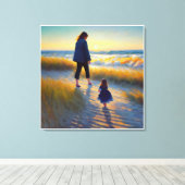 Anders Artistry* Moeder en dochter * Canvas Afdruk (Insitu (Houten vloer))