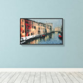 Anders Artistry * Regen op het raam in Venetië * Canvas Afdruk (Insitu (Houten vloer))