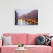 Anders Artistry * Snowfall in the Canel2* Canvas Afdruk (Insitu (Woonkamer))
