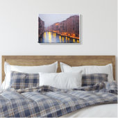 Anders Artistry * Snowfall in the Canel2* Canvas Afdruk (Insitu (Slaapkamer))