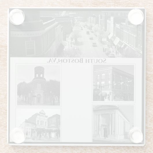 Anders Artistry, South Boston, VA. Glazen Onderzetter (Achterkant)