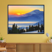 Anders Artistry* Sunrise on the bertains* Canvas Afdruk (Insitu (Woonkamer))
