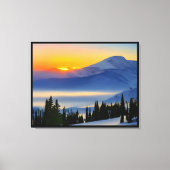 Anders Artistry* Sunrise on the bertains* Canvas Afdruk (Voorkant)