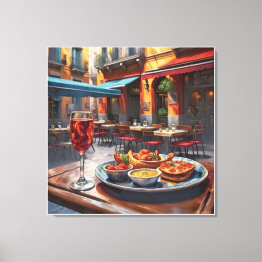 Anders Artistry* Tapas, een smaak van Spanje* Canvas Afdruk (Voorkant)