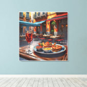 Anders Artistry* Tapas, een smaak van Spanje* Canvas Afdruk (Insitu (Houten vloer))