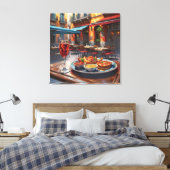 Anders Artistry* Tapas, een smaak van Spanje* Canvas Afdruk (Insitu (Slaapkamer))