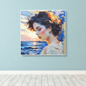 Anders Artistry* "The Glance" Canvas Afdruk (Insitu (Houten vloer))