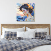 Anders Artistry* "The Glance" Canvas Afdruk (Insitu (Slaapkamer))