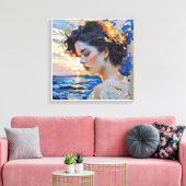 Anders Artistry* "The Glance" Canvas Afdruk (Insitu (Woonkamer))
