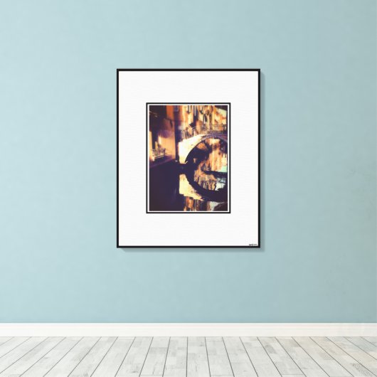 Anders Artistry* Uitzicht van Venetië *3* Canvas Afdruk (Insitu (Houten vloer))