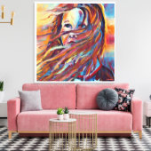 Anders Artistry* Wachten*Impressionistische Waterv Canvas Afdruk (Insitu (Woonkamer))