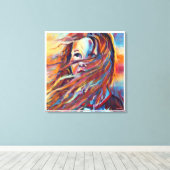 Anders Artistry* Wachten*Impressionistische Waterv Canvas Afdruk (Insitu (Houten vloer))