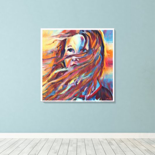 Anders Artistry* Wachten*Impressionistische Waterv Canvas Afdruk (Insitu (Houten vloer))