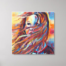 Anders Artistry* Wachten*Impressionistische Waterv Canvas Afdruk