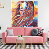 Anders Artistry* Wachten*Impressionistische Waterv Canvas Afdruk (Insitu (Woonkamer))